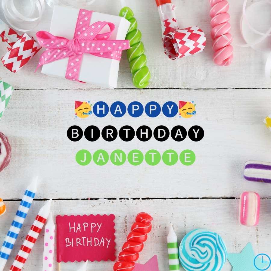 happy birthday balloon Janette image