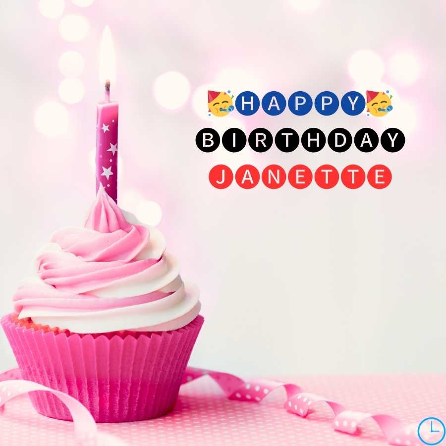 free happy birthday Janette image