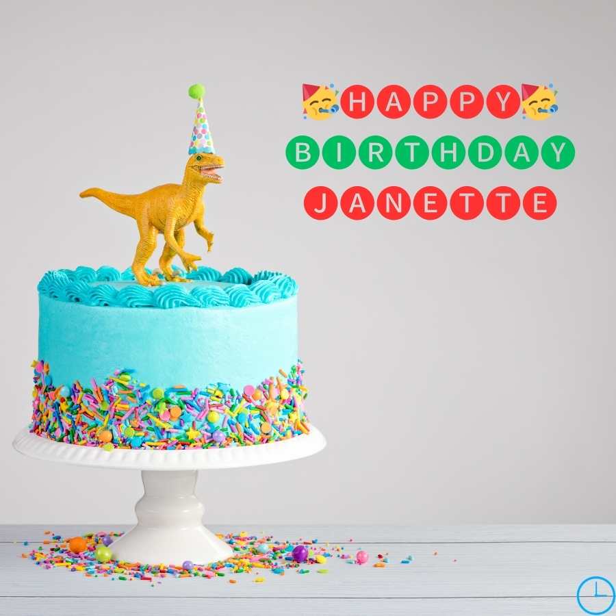 image of happy birthday Janette