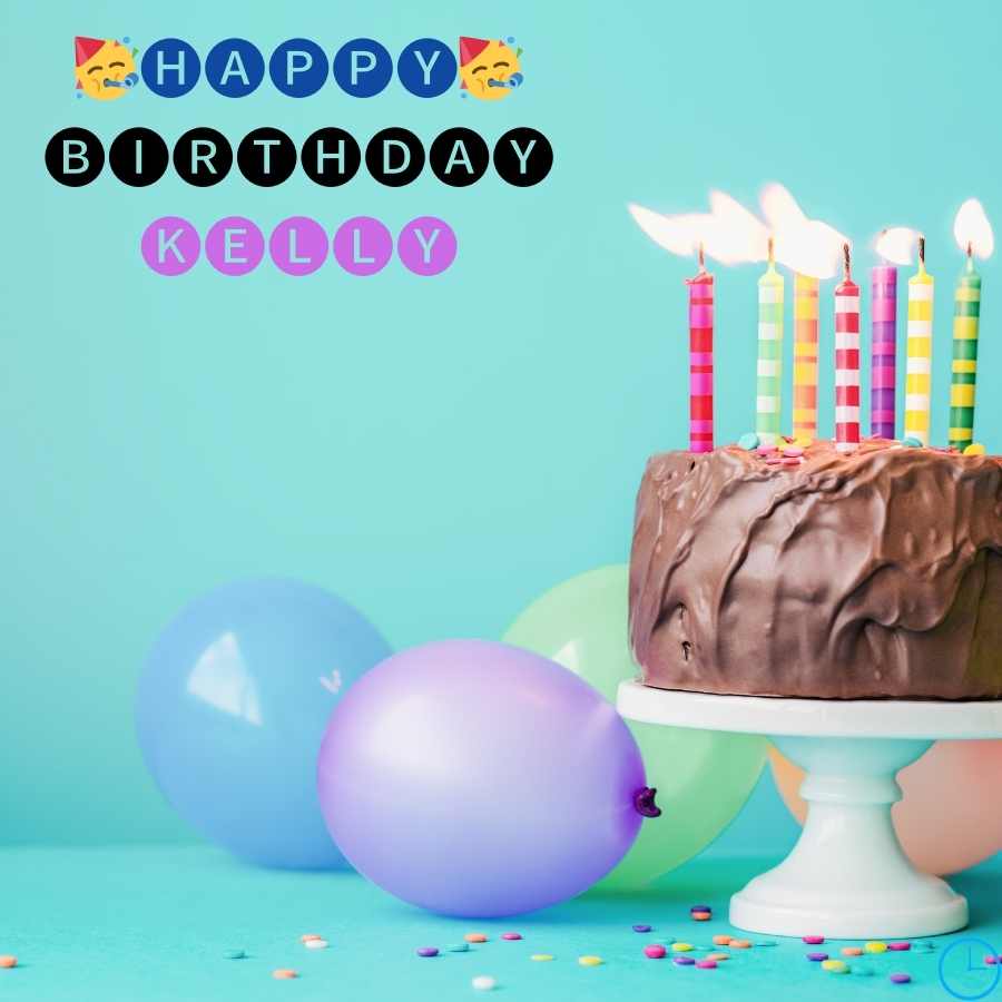 happy birthday to Kelly cake image