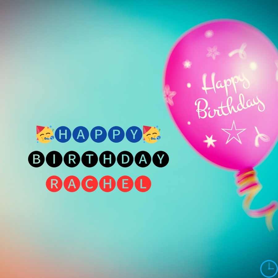 happy 50th birthday Rachel image